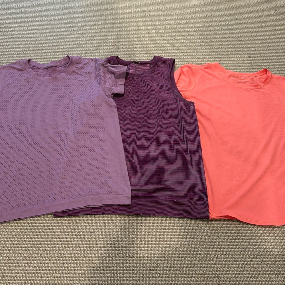COPY - THREE Lululemon Shirts SZ 6